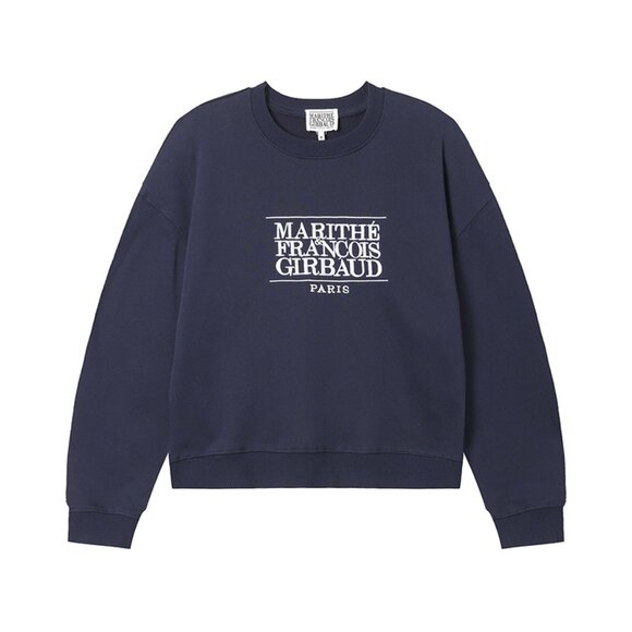 Marithe Francois Girbaud Navy Blue Sweatshirt M - Picture 1 of 7